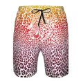 thumbnail image 3 of Honeii's Leopard Skins And Heads Print Men's Casual Shorts with Drawstring，Swim Trunks Quick Dry Beach Shorts, 3 of 5