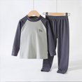 thumbnail image 2 of TOWED22 Toddler Baby Girl Fall Winter Outfit Cute Print Graphic Sweatshirt Pants Set Cute Clothes Size:6-7 Y,Color:Grey, 2 of 7