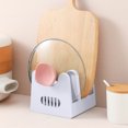 thumbnail image 4 of Aihimol Pot Lid Organizer Pot Lid Holder, Pot and Pan Organizer Drawer Organizer for Pot Lids, Pans, Cutting Boards & Baking Sheets, Dinner Plates, 4 of 6
