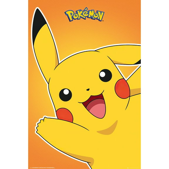 Pokemon - TV Show / Gaming Poster (Pikachu) (Size: 24" X 36")