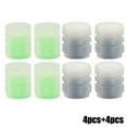 thumbnail image 2 of 8pcs Universal Fluorescent Luminous Tire Valve Stem Cap Car Tire Valve Cap, 2 of 7