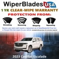 thumbnail image 2 of 2023 Cadillac Escalade Beam Wiper Blades Wipers w/1yr Warranty (Set of 2) (WiperBladesUSA), 2 of 5