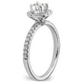 thumbnail image 5 of 3/4 Carat (Ctw G-H-I, SI1-SI2) Lab Grown Diamond Engagement Halo Ring in 14K White Gold, 5 of 7