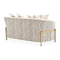 thumbnail image 5 of Michael Amini Lisbon Chenille Loveseat - Opal/Gold, 5 of 15