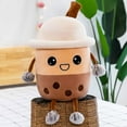 thumbnail image 4 of Yuedong Bubble Tea Cup Shaped Pillow Plush Doll Cute Soft 25cm 20cm Cartoon Funny Real-life Pearl Milk Tea Plush Toys, 4 of 12