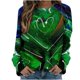 thumbnail image 2 of Puntoco, camisas informales de manga larga para mujer, sudadera de cuello redondo con estampado de St Patrick Vintage, suéter, tops sueltos Puntoco Puntoco-1477, 2 of 5