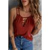 Chaleco De Verano De Color Sólido Para Mujer (Rojo M) Tmvgtek Mujer