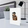 thumbnail image 5 of DistinctInk Greeting Card / Note Card - Lhasa Apso Graduation - PACK of 3, 5 of 7