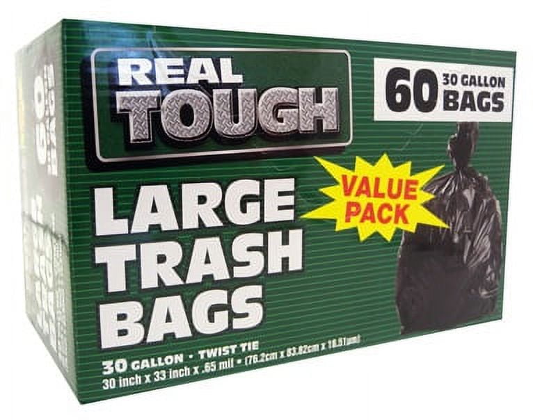 Tough Guy 31DK30 Trash Bag, 16 gal, Clear, PK500