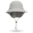 thumbnail image 2 of Odeerbi Kids Large Bucket Hat for Sun Protection Summer Beach Hats Fishermen Hat Toddler Sun Hat Outdoor Baby Breathable Mesh Hat Solid Color Shawl Hat Gray, 2 of 4