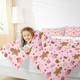 thumbnail image 4 of Feelyou Xmas Dessert 01, Cute Gingerbread Man Twin Comforter Sets, Merry Christmas Reversible Bedding Set, Lightweight Room Decor,2-Piece, 4 of 8
