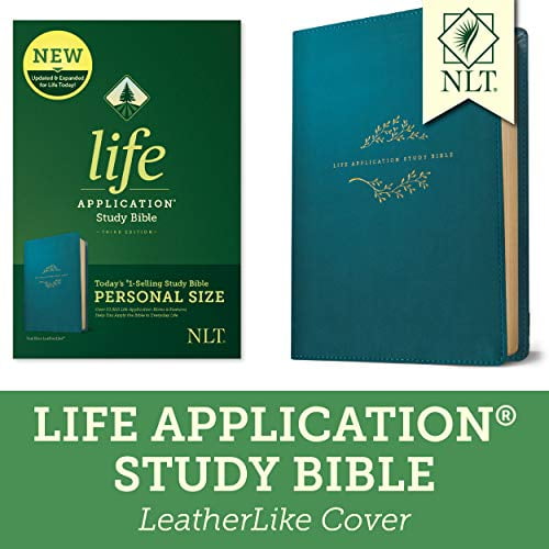 NLT LIfe Application Study Bible (Third Edition, Teal Blue Imitation Leather)