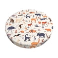 thumbnail image 1 of Balery South American Animals Fundas de asiento para taburete de bar redondo de tela de terciopelo ajustables que protegen de arañazos y manchas para sillas de 14 a 17 pulgadas.-14 inch, 1 of 7