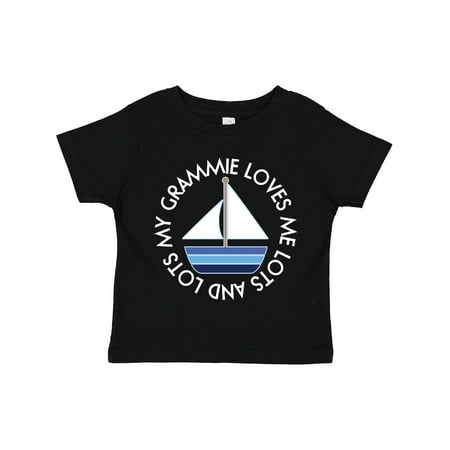 

Inktastic My Grammie Loves Me Boys Sailboat Grandson Gift Toddler Boy Girl T-Shirt