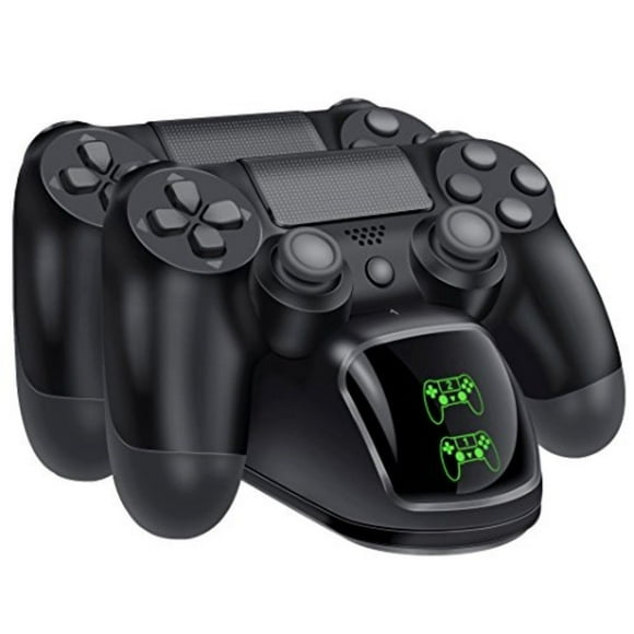BEBONCOOL PS4 Controller Charger, Controller USB Charging Station Dock for DualShock 4, For PlayStation 4 Charging Station for Playstation4 / PS4 / PS4 Slim / PS4 Pro Controller-Black