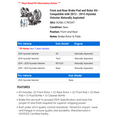 thumbnail image 2 of Front and Rear Brake Pad and Rotor Kit - Compatible with 2012 - 2015 Hyundai Veloster Naturally Aspirated 2013 2014, 2 of 2