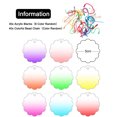 thumbnail image 2 of 30PCS Acrylic Blanks with 40 Colorful Bead Chain, Transparent Glitter Gradient Acrylic DIY Ornament Blanks for Key Chain Craft Hanging Christmas Decor(Color Random), 2 of 6