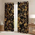 thumbnail image 2 of Manfei Boys Girls Boho Flowers Black Out Curtains,Bohemian Damask Curtains Pack of 2 (42x63 Each),Traditional Flower Bedroom Curtains,Lightweight Room Decor, 2 of 6