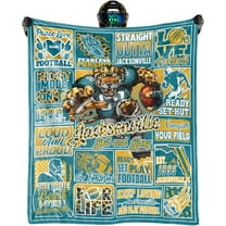 Football Blanket Gifts for Men Women, City Football Style Merch Gear Throw Blanket Fans Soft Flannel Couch 60" x 50"