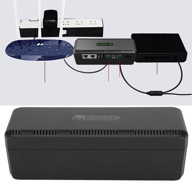 Batería UPS Backup 10400mAh 5V/9V/12V/15V/24V Con Entrada Dual Y Salida De 18W Para La Cámara De Seguridad De La Cámara De Seguridad Del Módem Del Enrutador
