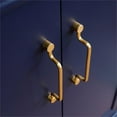 thumbnail image 3 of 25 in. Single Wooden Vanity  Blue with White Carrara Round Sink, 3 of 13