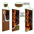 thumbnail image 5 of Halloween Pumpkin Door Cover, Halloween Decorations, Jack O' Lantern Trick Or Treat Door Decor QNN572D - 30" x 80", 5 of 5