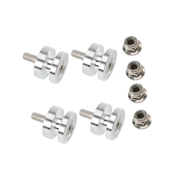 Kit de montaje para maletero de motocicleta, herrajes de reemplazo directo, accesorio profesional Plata