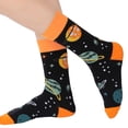 thumbnail image 2 of Ringed Planets in Space Socks from the Sock Panda (Adult Medium), 2 of 4