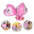 thumbnail image 3 of 10 Uds. Globo de corazón del Día de San Valentín para niños decoraciones para fiesta de cumpleaños forma de globo aerostático rosa para cumpleaños aniversario de Baby Shower, 3 of 5
