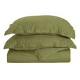 thumbnail image 1 of 400-Thread Count 100% Egyptian Cotton Solid Duvet Cover and Pillow Sham Set Sage / King/Cal King, 1 of 1