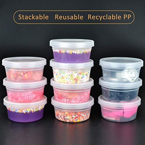 Valchoose 16 Pack 46G Slime Storage Containers With Lids (Bpa Free), 4