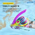 thumbnail image 2 of FINIS Stability Snorkel Jr, Ages 6-10, Swim Snorkel, Magical Magenta, 2 of 7