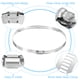 thumbnail image 4 of Abrazadera de manguera Uxcell, de 6 8/9" a 7 3/4" ajustable de acero inoxidable con engranaje de gusano para plomería de línea de combustible, paquete de 4, 4 of 7