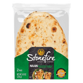 thumbnail image 3 of Stonefire® Roasted Garlic Naan Bread, Soft Authentic Flatbread for Dipping & Pizza, 8.8 oz, 2 Count, 3 of 10