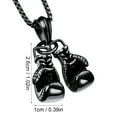 thumbnail image 5 of Kcodviy Titanium Steel Alloy Mini Boxing Glove Necklace Gold Color Pair Pendant Chain For Men s Charm Fashion Sports Fitness Jewelry Men Jewelry Y Necklace Stainless Steel Necklace Heart Necklace L, 5 of 9