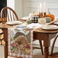 thumbnail image 3 of Fall Pumpkin Table Runner, Autumn Thanksgiving Kitchen Dining Table Decoration for Home Party Decor 13x60 Inches, 3 of 9