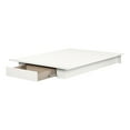 thumbnail image 3 of South Shore Kanagane 1-Drawer Platform Bed, Pure White, 3 of 8