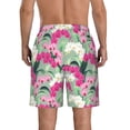 thumbnail image 3 of Kdxio Orchids Flowers Pattern Mens Casual Shorts - Drawstring Summer Beach Sports Shorts for Men, 3 of 9