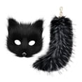 thumbnail image 3 of Máscara y cola de Therian Strade Fareast Limited juego de rol carnaval negro, 3 of 8