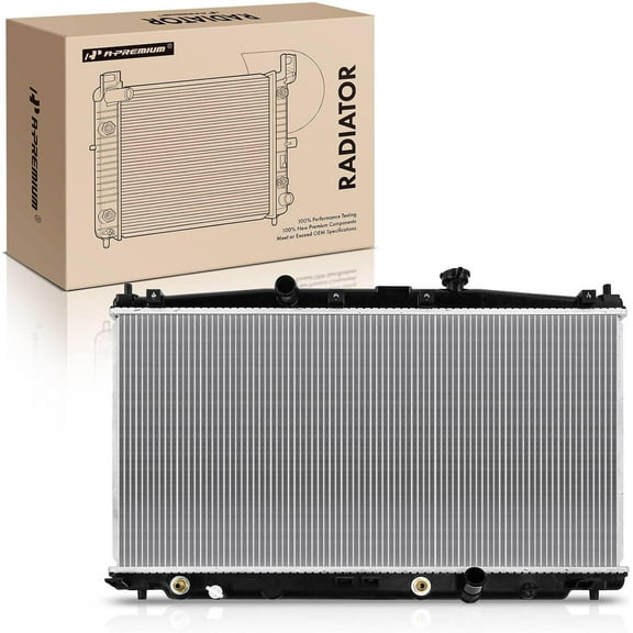 A-Premium Engine Coolant Radiator Assembly with Transmission Oil Cooler Compatible with Honda Insight 2010-2014 1.3L, CR-Z 2011-2016 1.5L, Automatic Transmission, Replace# 19010RBJ004, 19010RBJ014