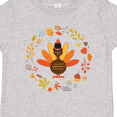 thumbnail image 4 of Inktastic Thanksgiving Turkey Fall Holiday Wreath Boys or Girls Toddler T-Shirt, 4 of 5