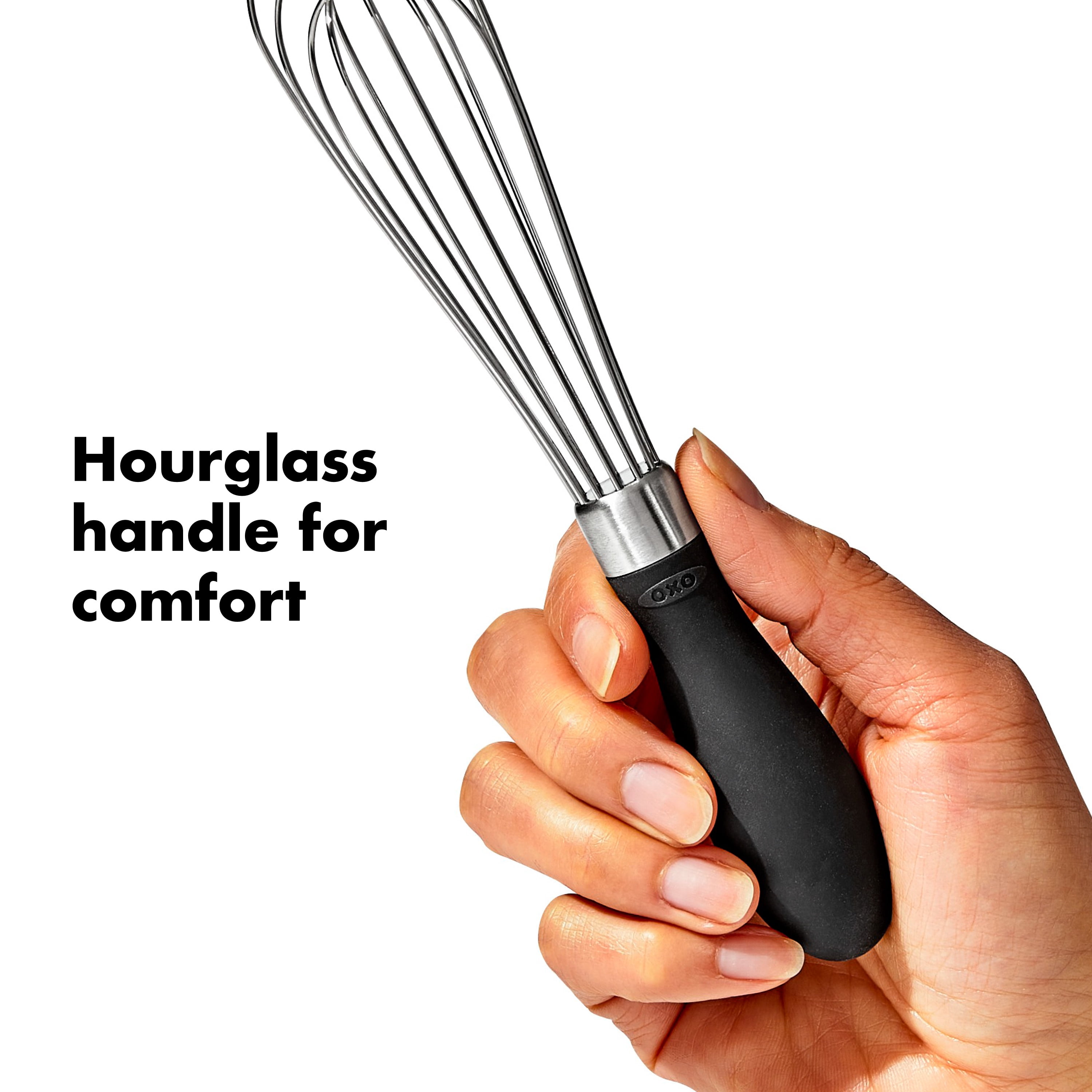OXO SoftWorks Stainless Steel Mini Whisk – Compact Whisk for Mixing & Blending