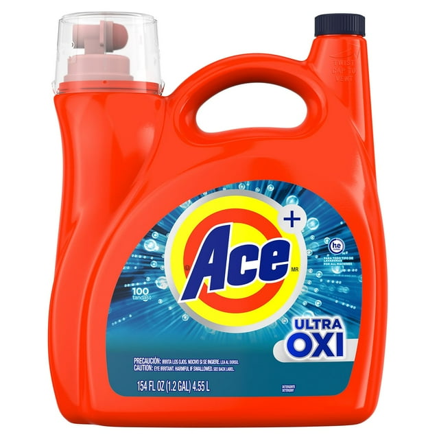 ACE Ultra Oxi Liquid Laundry Detergent 154 fl. oz., 100 loads