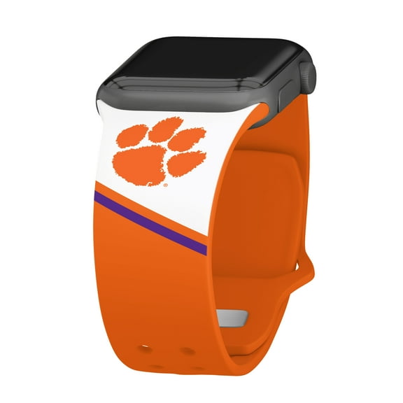 Clemson HD Champion Series Unisex Watch Band Compatible with Apple Watch, 42/44/45/49mm(46mm Series 10/11) Long by Affinity Bands