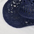 thumbnail image 4 of Happy Date Western Cowboy Handmade Straw Hat Outdoor Seaside Beach Cap Sunscreen Sunhats Round Up Caps, 4 of 4