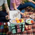 thumbnail image 5 of FORMRS Insulated Cooler Bag 24 Cans Capacity Soft Leakproof Lunch Box with Side Pockets, Big Pink Cheetah, 5 of 7