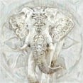 thumbnail image 2 of Selkirk, Edward 26x26 Black Ornate Wood Framed with Double Matting Museum Art Print Titled - Ivory Elephant I, 2 of 4