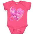 thumbnail image 3 of Inktastic Breast Cancer Awareness Pink Ribbon Around Heart Boys or Girls Baby Bodysuit, 3 of 5