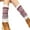 Beige, variant on Mightlink 1 Pair Ethnic Style Striped Print Ribbed Cuffs Knee High Knitted Leg Warmers Autumn Winter Women Warm Boot Stockings