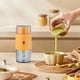 thumbnail image 1 of Mini procesador de alimentos de doble cabezal, picadora eléctrica de alimentos para verduras, carne, frutas y frutos secos, separación de alimentos secos y húmedos, color naranja, 1 of 8